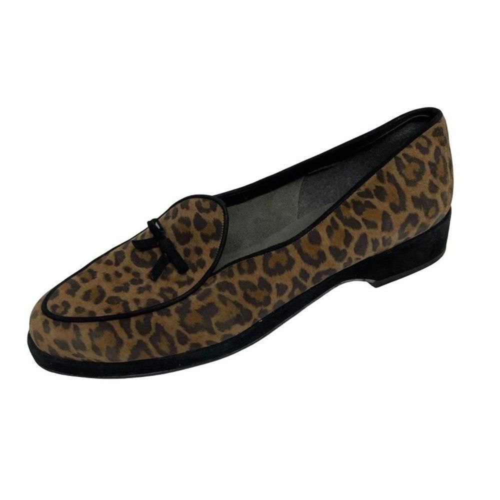 Stuart Weitzman Leopard Print Loafers size 9